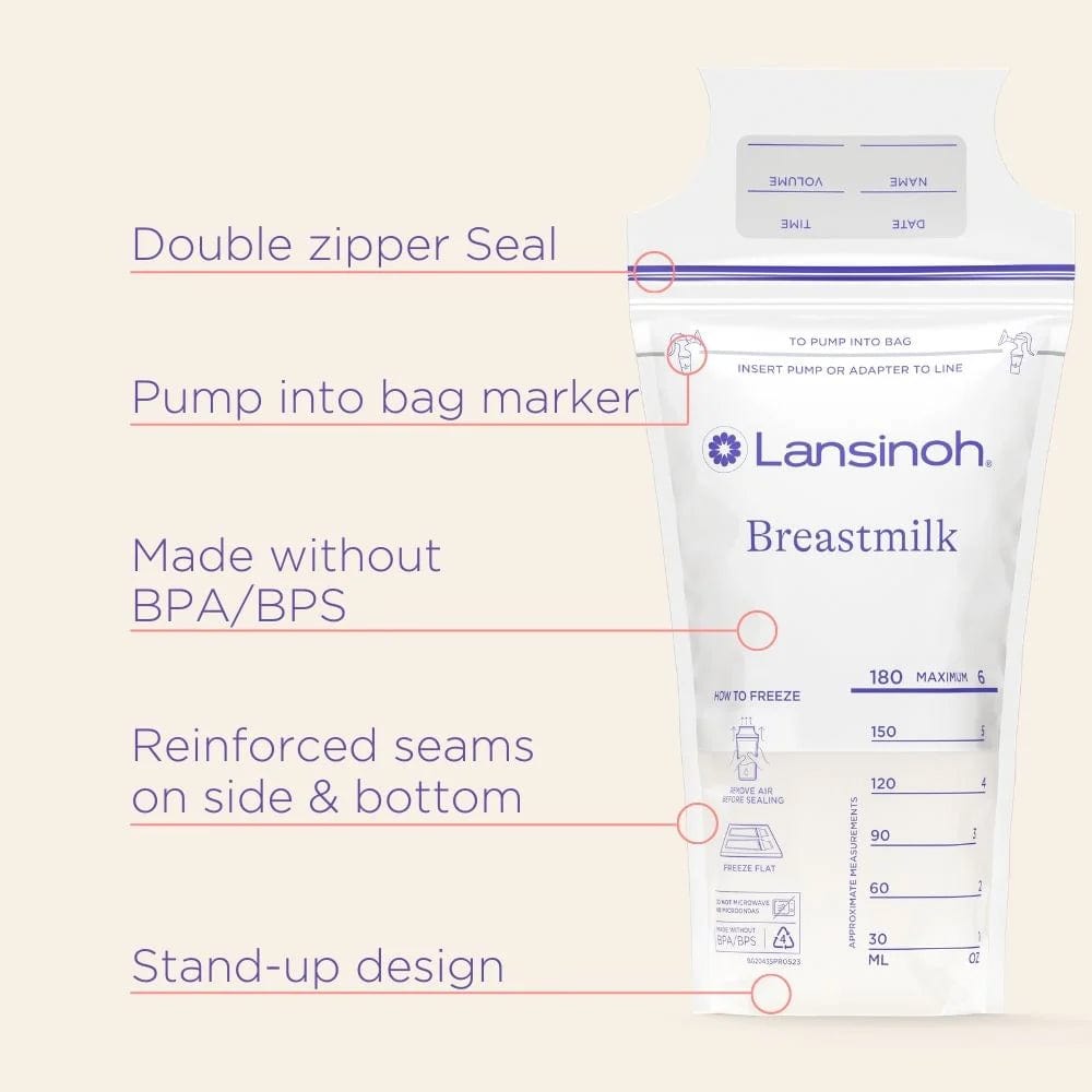 Lansinoh Breast Feeding Accessory Lansinoh Pre-Sterilised Breastmilk Storage Bags