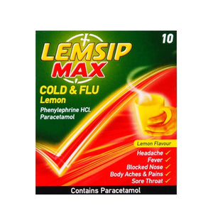 You added <b><u>Lemsip Max Cold & Flu Lemon 10pack</u></b> to your cart.