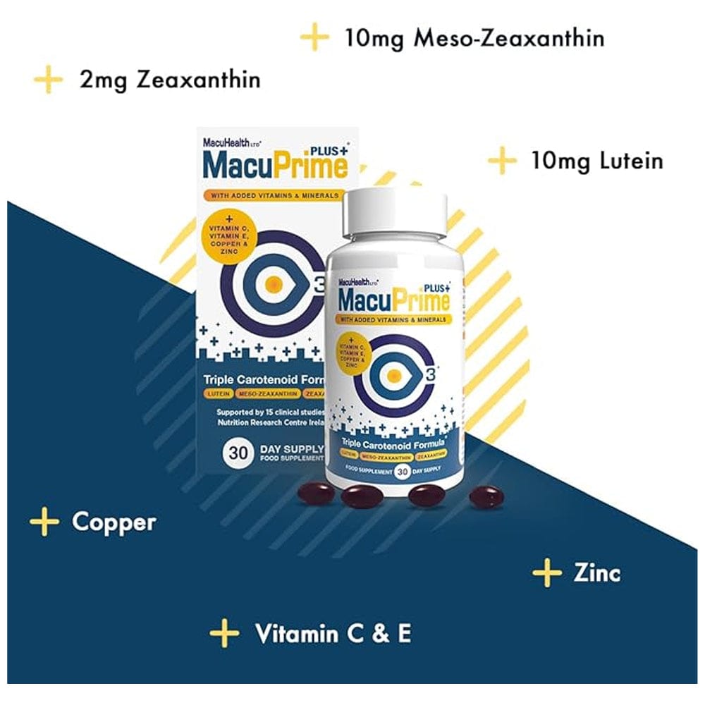 Macuprime Vitamins & Supplements Macuprime Plus 30 Capsules