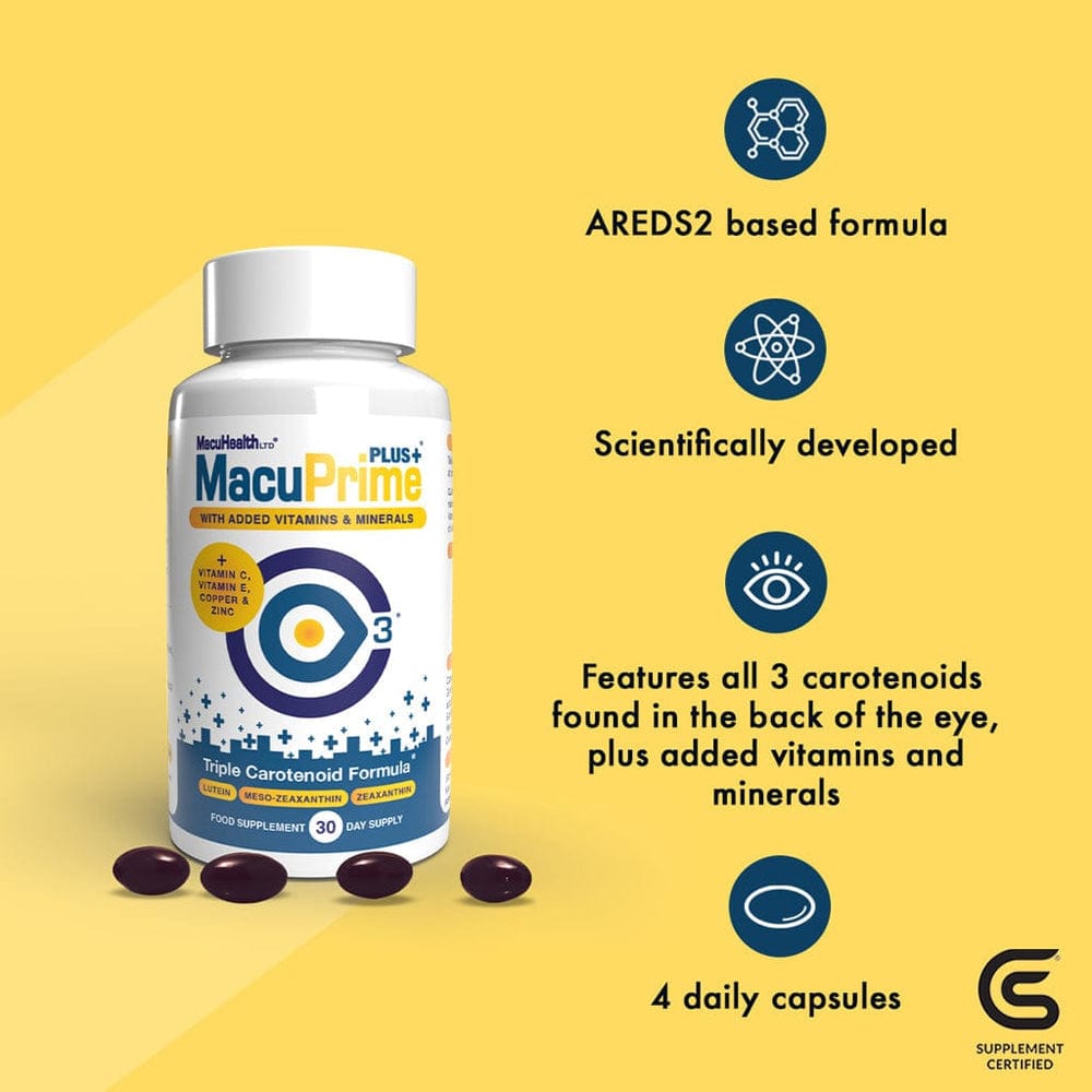 Macuprime Vitamins & Supplements Macuprime Plus 30 Capsules