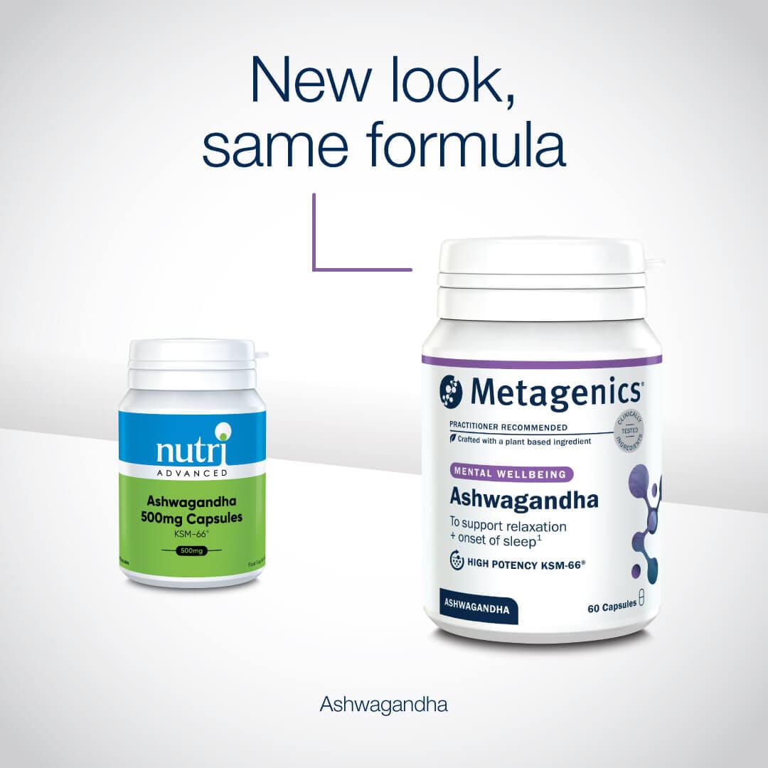 Metagenics Vitamins & Supplements Metagenics Ashwagandha 500mg 60 Capsules