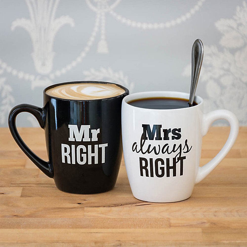 Winning Mug Set Mr and Mrs Always Right Mug Set