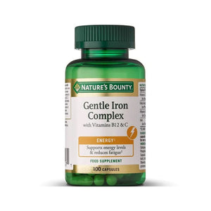 You added <b><u>Nature's Bounty Gentle Iron Complex 100 Capsules</u></b> to your cart.