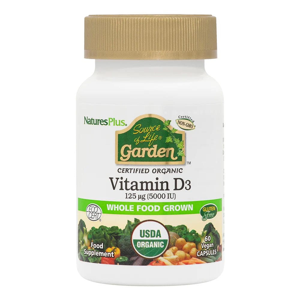 Nature'S Plus Food Supplement Natures Plus Source Of Life Garden Organice Vitamin D3 2500IU