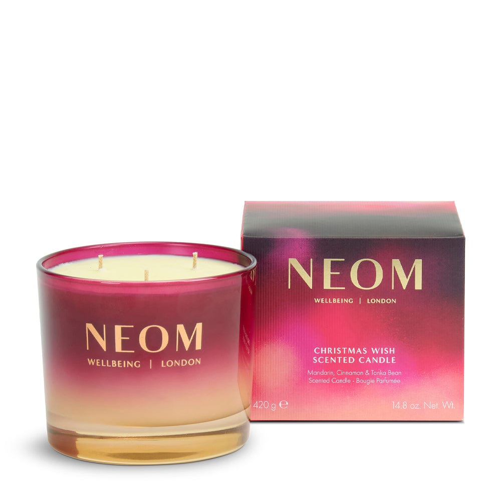 NEOM Candle 3 Wick - 420g NEOM Wellbeing Christmas Wish Scented Candle