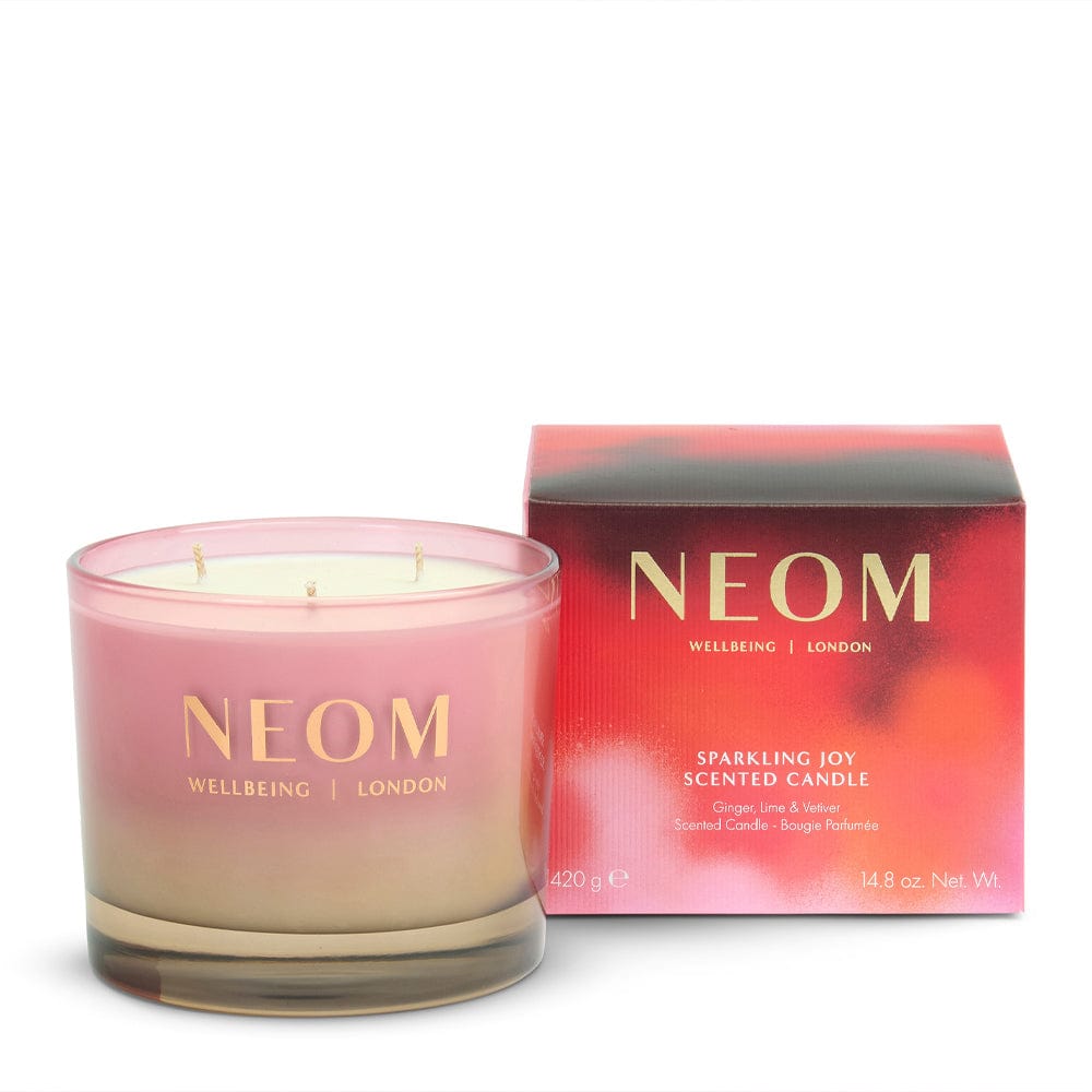 NEOM Candle 3 Wick - 420g NEOM Wellbeing Sparkling Joy Scented Candle