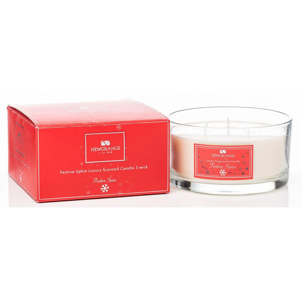 Newgrange Living Candle Newgrange Living Festive Spice Luxury 3 Wick Candle