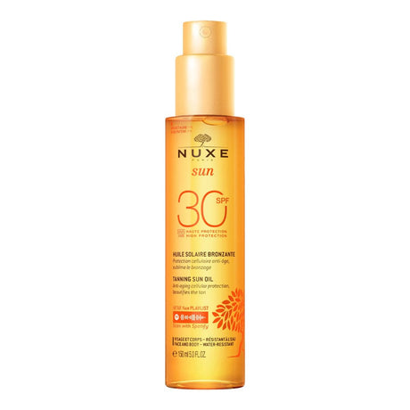 Nuxe Tanning Oil Nuxe Sun Tanning Sun Oil High Protection SPF30