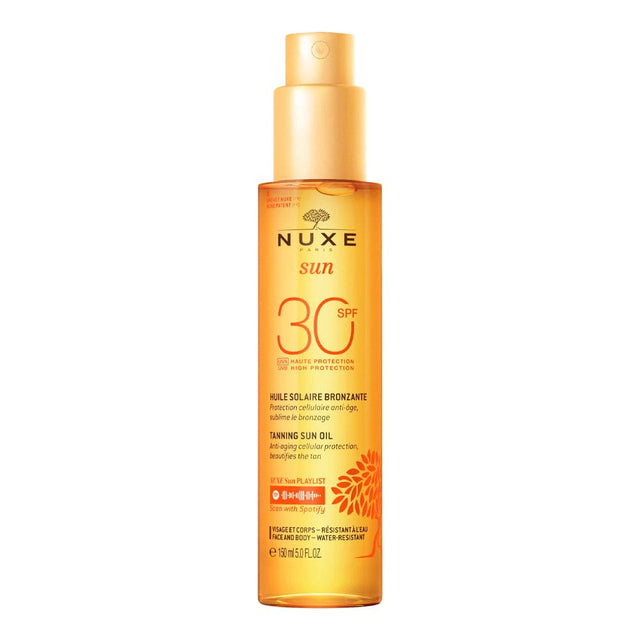 Nuxe Tanning Oil Nuxe Sun Tanning Sun Oil High Protection SPF30