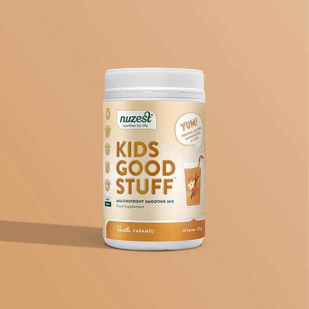 Nuzest Food Supplement Vanilla Caramel Nuzest Kids Good Stuff Multinutrient Smoothie Mix 225g