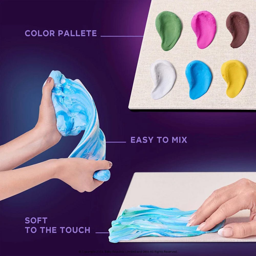 Baby Republic Arts & Crafts OKTO DIY 3D Clay Painting Creative Kit - Starry Night