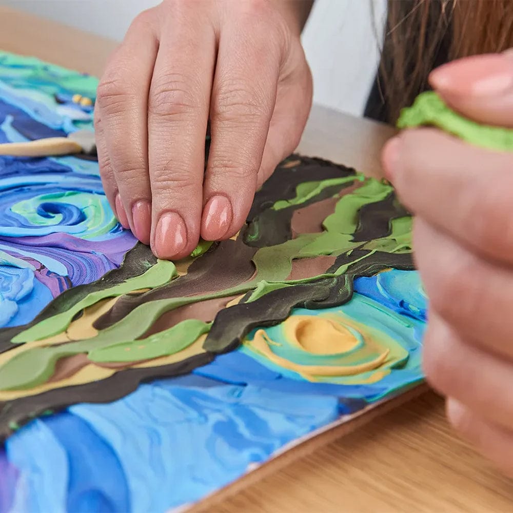 Baby Republic Arts & Crafts OKTO DIY 3D Clay Painting Creative Kit - Starry Night