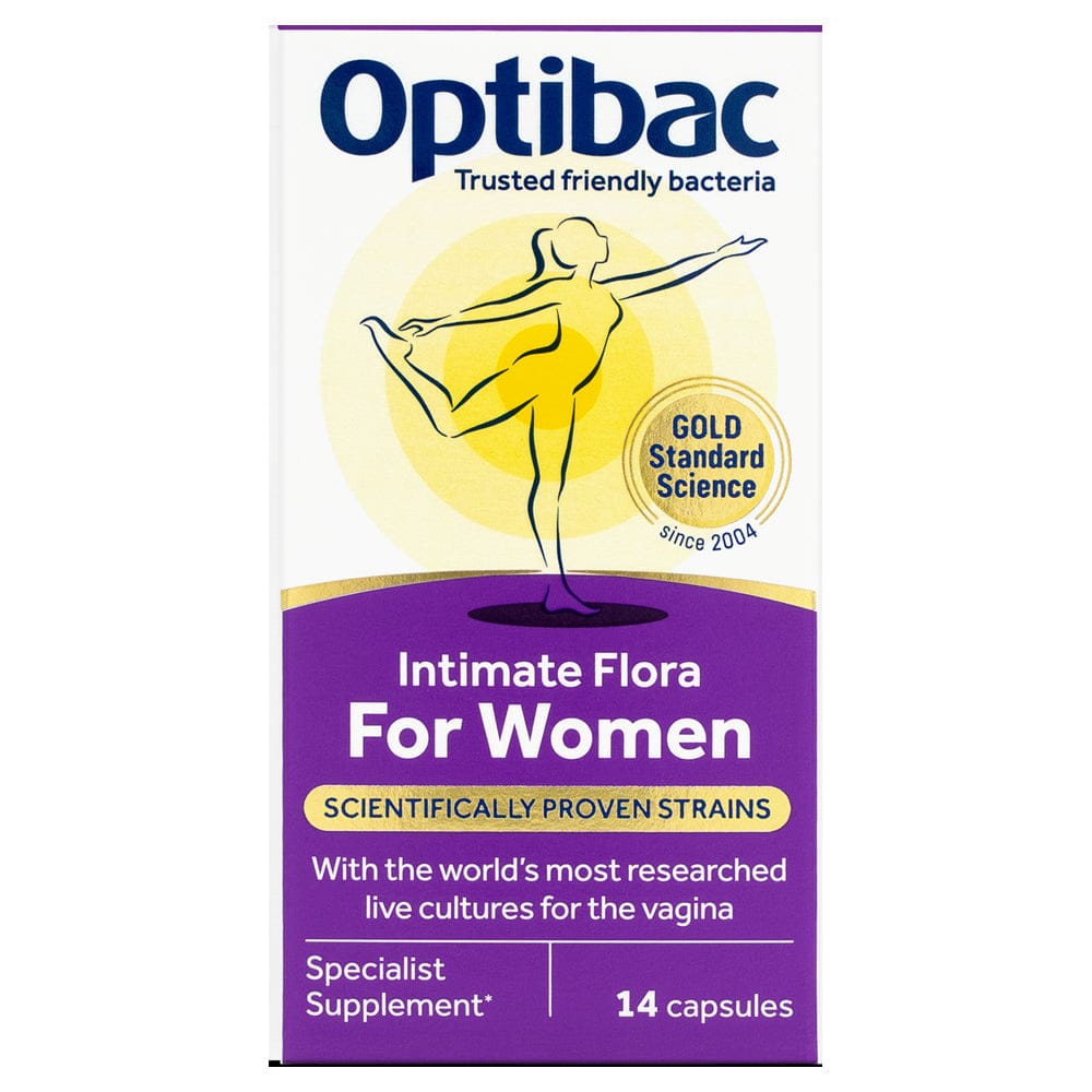 Optibac Vitamins & Supplements 14 Capsules Optibac Probiotics Intimate Flora For Woman