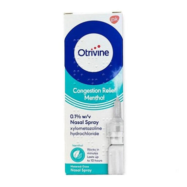 Meaghers Pharmacy Nasal Spray Otrivine Congestion Relief Menthol Nasal Spray 10ml