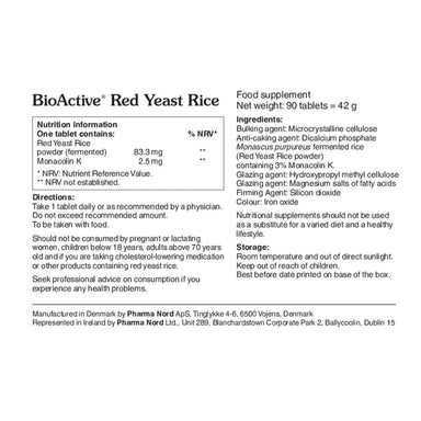 Pharmanord Vitamins & Supplements Pharma Nord BioActive Red Yeast Rice 2.5mg 90 Capsules