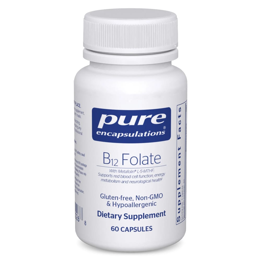 Pure Encapsulation Vitamins & Supplements Pure Encapsulations B12 Folate 60 Capsules