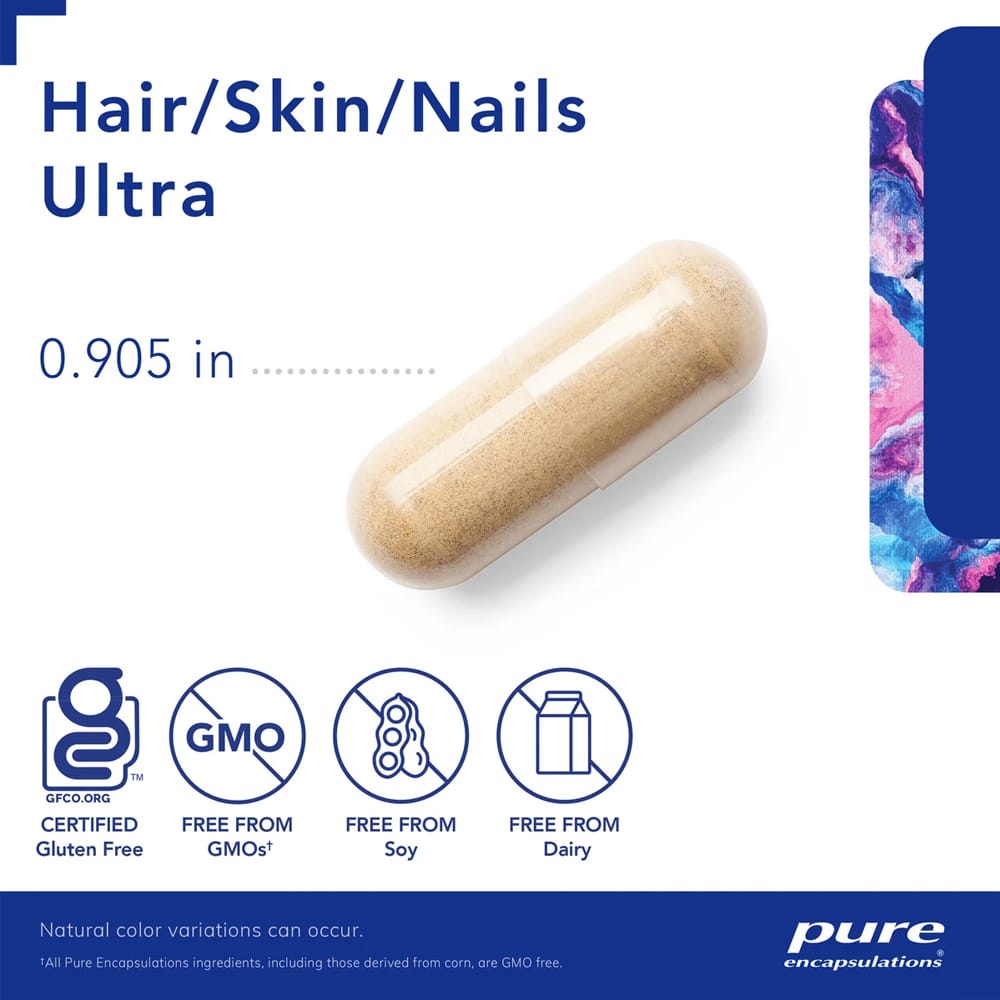 Pure Encapsulation Vitamins & Supplements Pure Encapsulations Hair, Skin & Nails Ultra 60 Capsules