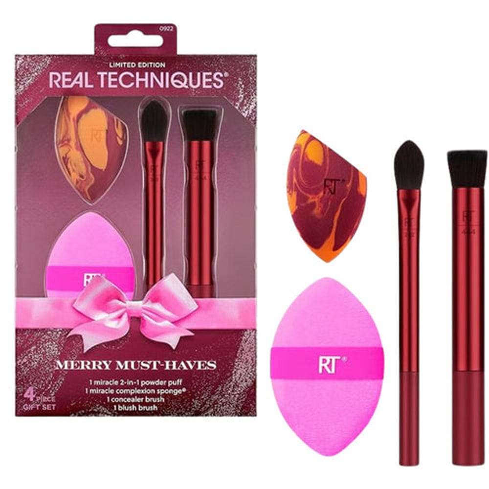 Real Techniques Beauty Gift Set Real Techniques Merry Must-Haves Gift Set