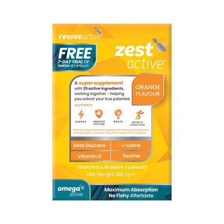 Revive Active Vitamins & Supplements Revive Zest Active + FREE 7 Day Trial of Omega Active