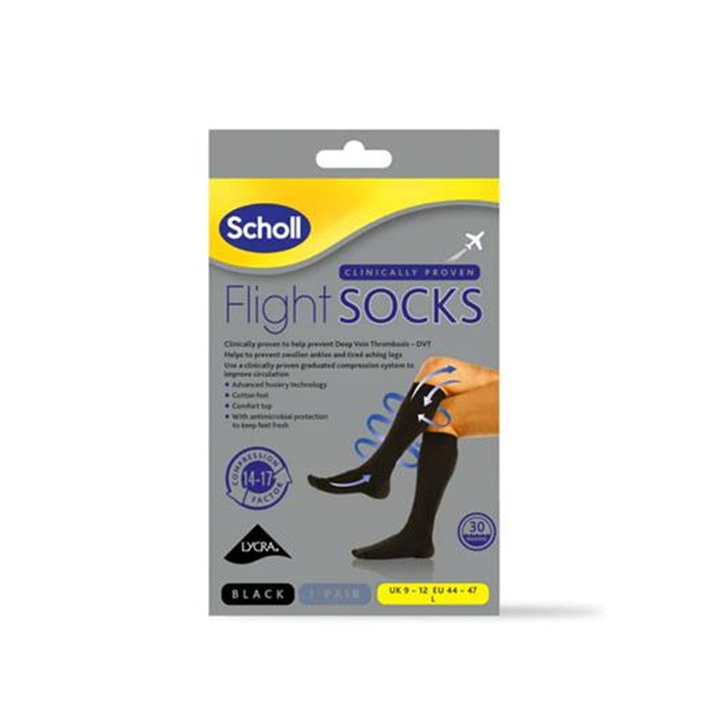 Scholl Compression Socks Scholl Flight Socks Black