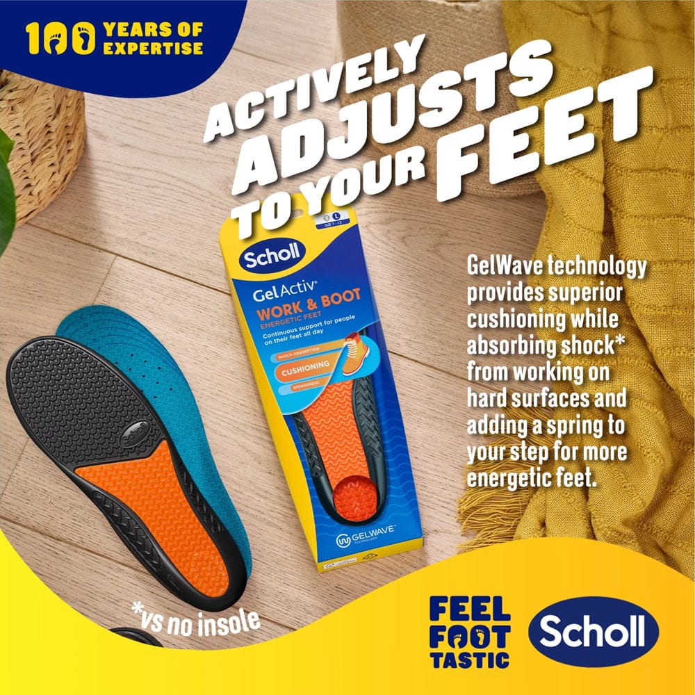 Scholl Insoles Scholl GelActiv Work & Boot Insoles Large