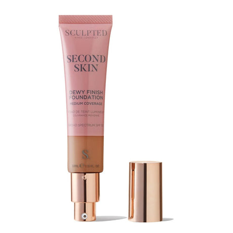 Sculpted By Aimee Foundation Rich 6.0 :Rich mahogany with a rosy undertone Sculpted By Aimee Connolly Second Skin Dewy Foundation 6.0