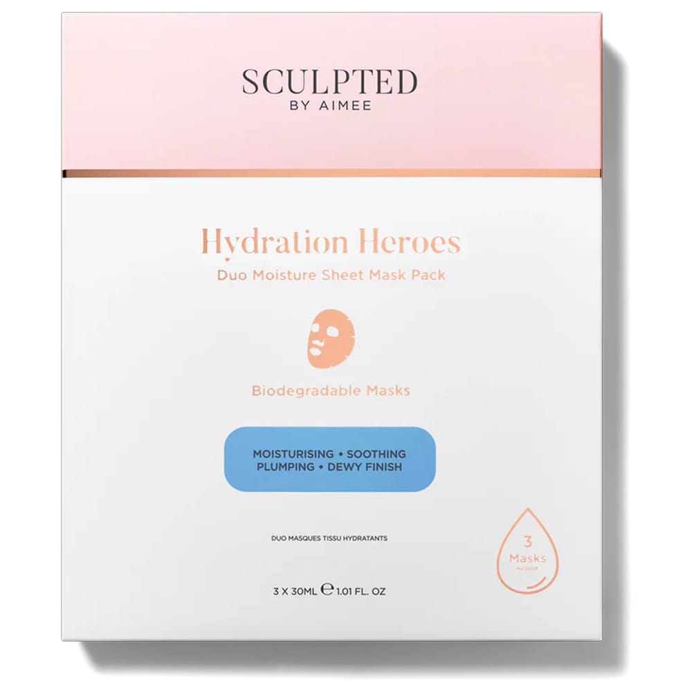 Sculpted By Aimee Face Mask Sculpted By Aimee Hydration Heroes Sheet Masks