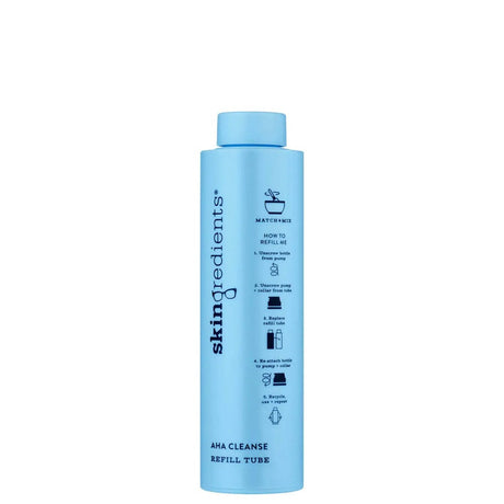Skingredients Cleanser Refill Tube 100ml *You must buy Primary Refillable Pack first* Skingredients AHA Cleanse Brightening and Exfoliating Lactic Acid Cleanser