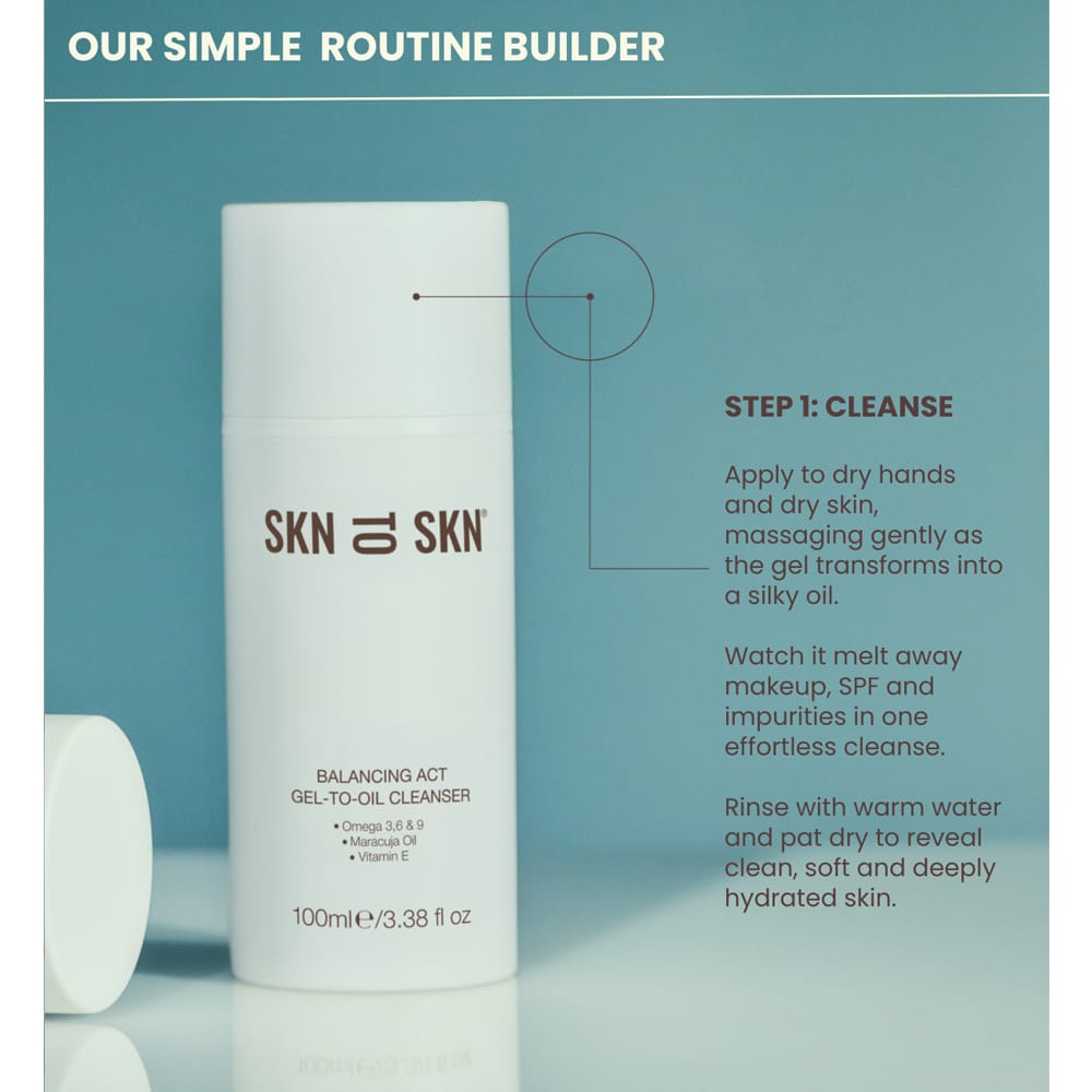 SKN TO SKN Cleanser SKN TO SKN Balancing Act Gel-To-Oil Cleanser 100ml