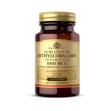 Solgar Vitamins & Supplements Solgar Methylcobalamin (Vitamin B12) 1000 mcg 30 Nuggets