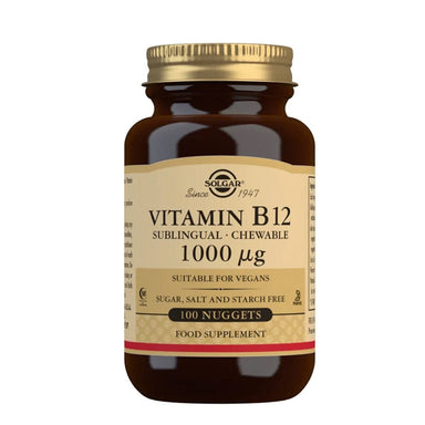 Solgar Vitamins & Supplements Solgar Vitamin B12 1000 ug Chewable Nuggets 100 Tablets