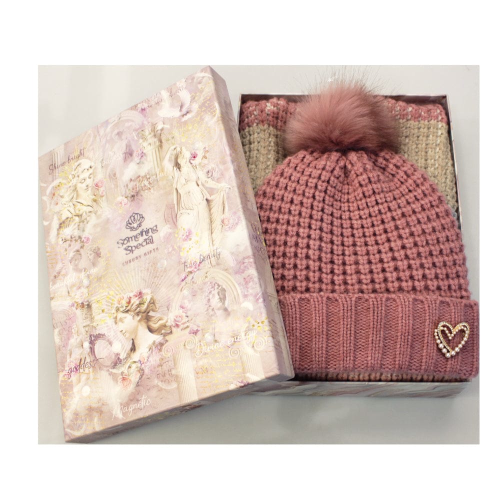 Brandwell Gift Set Something Special Chunky Knit Hat & Tassel Scarf Gift Set