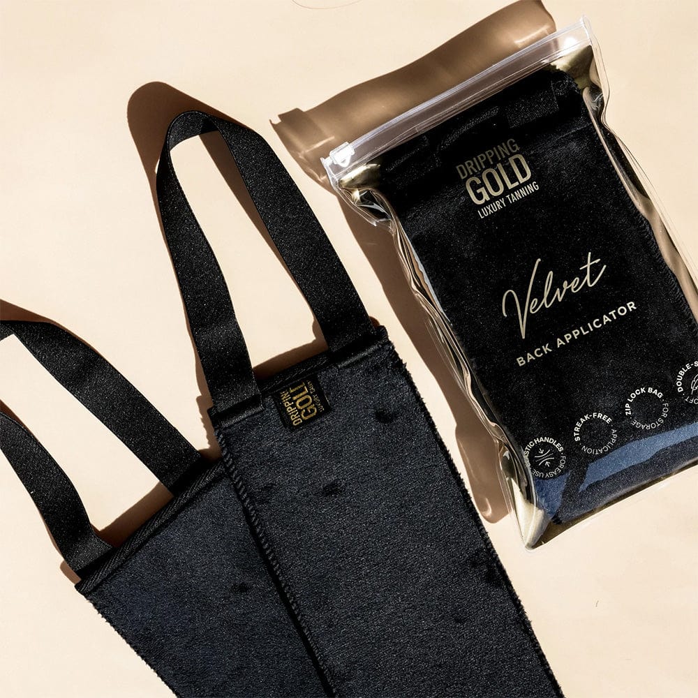 Sosu By Suzanne Jackson Tan Applicator Sosu Dripping Gold Velvet Back Tan Applicator