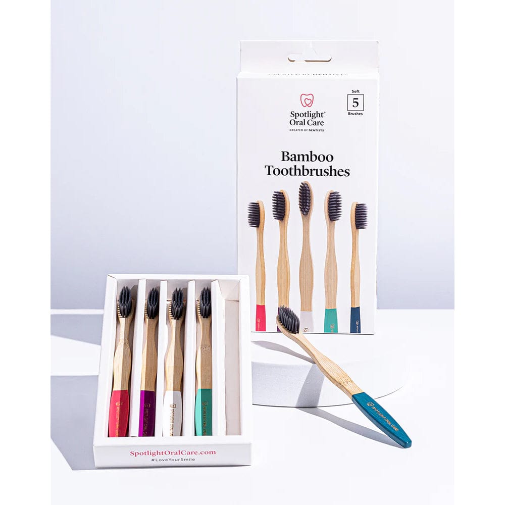 Spotlight Toothbrush Spotlight Oral Care 5-Pack Bamboo Toothbrushes
