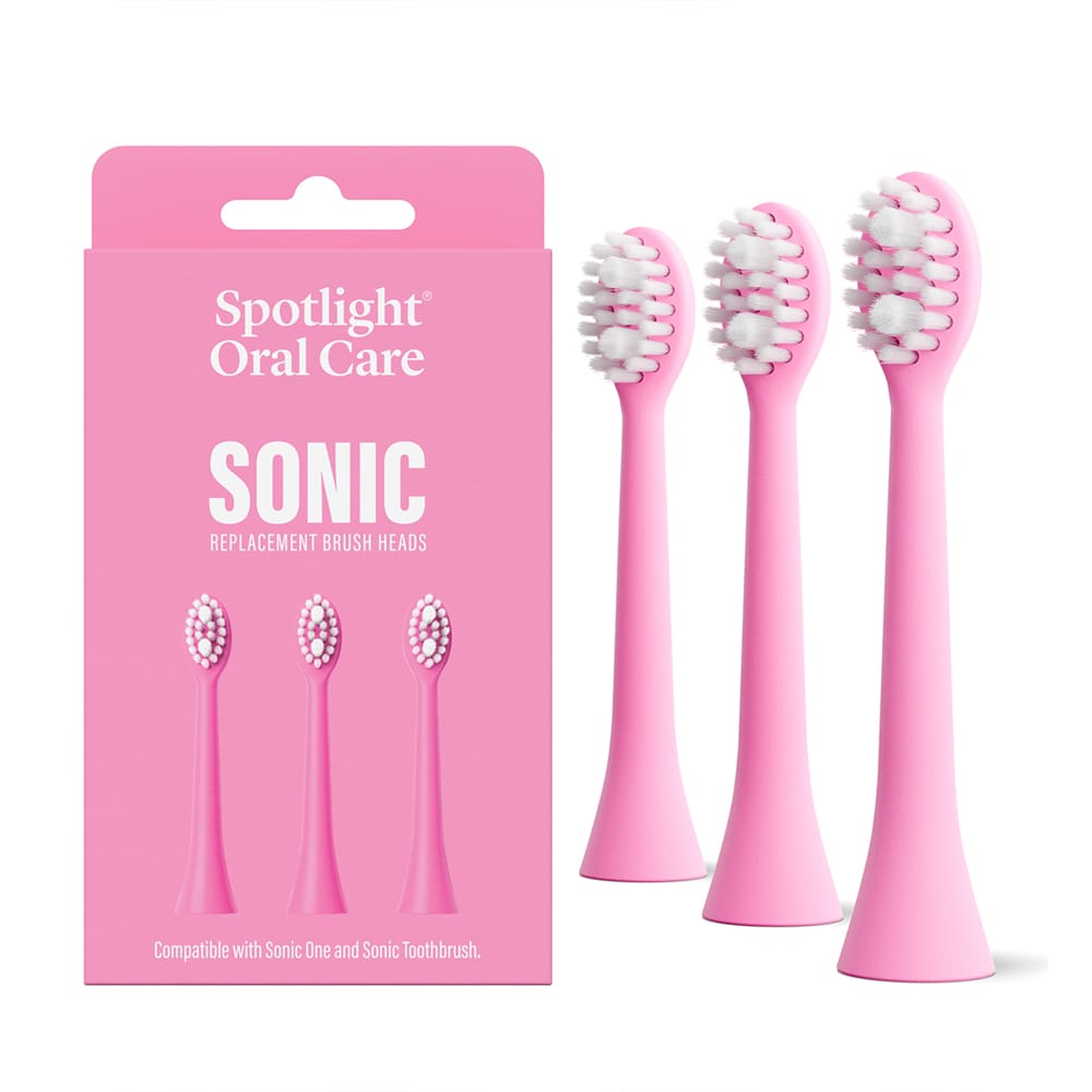 Spotlight Replacement Heads Pink Spotlight Oral Care Sonic Toothbrush Replacement Heads