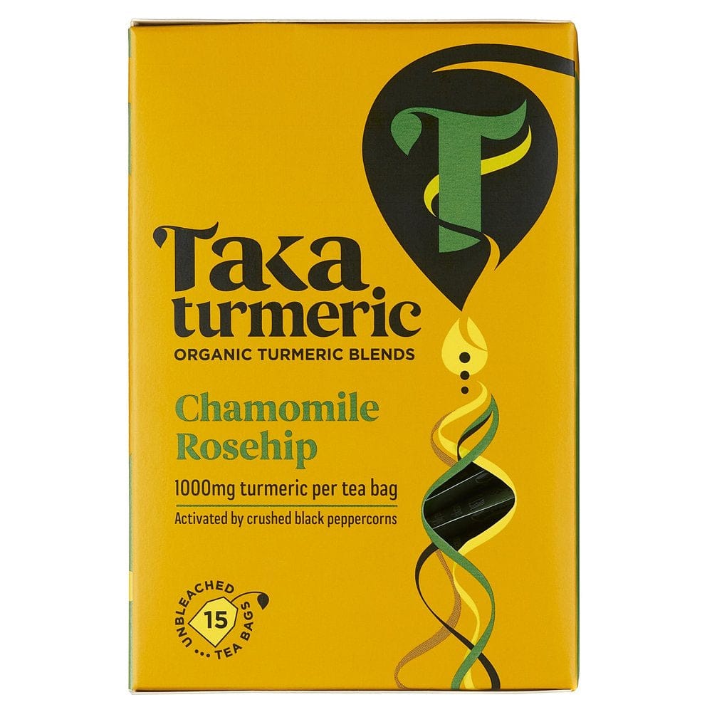 Wholefoods Tea Bags Taka Turmeric Organic Chamomile & Rosehip Tea