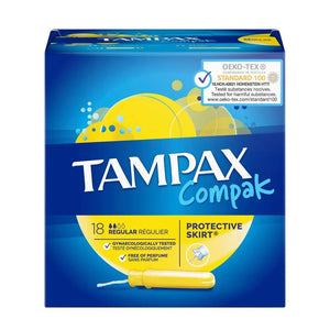 You added <b><u>Tampax Compak Regular Tampons 18 Pack</u></b> to your cart.