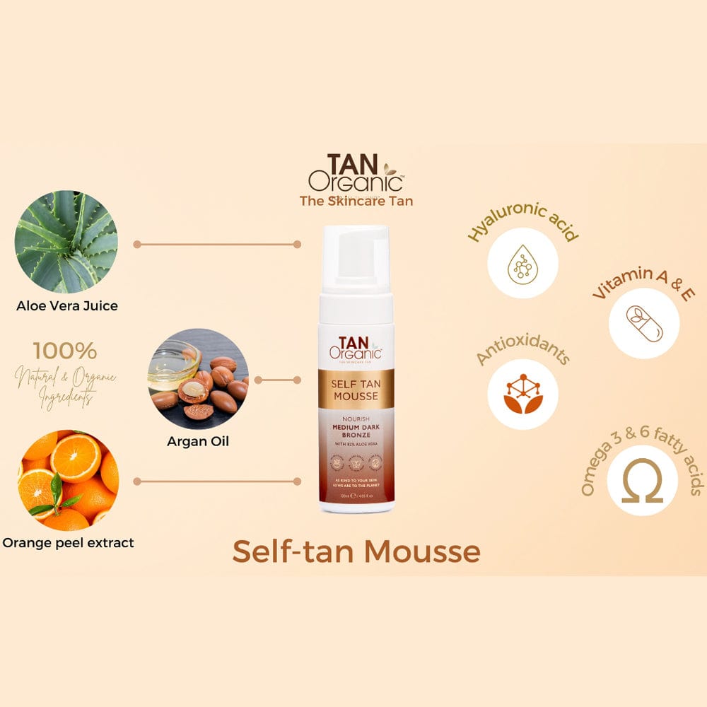 Tan Organic Tanning Mousse TanOrganic Self Tan Mousse 120ml