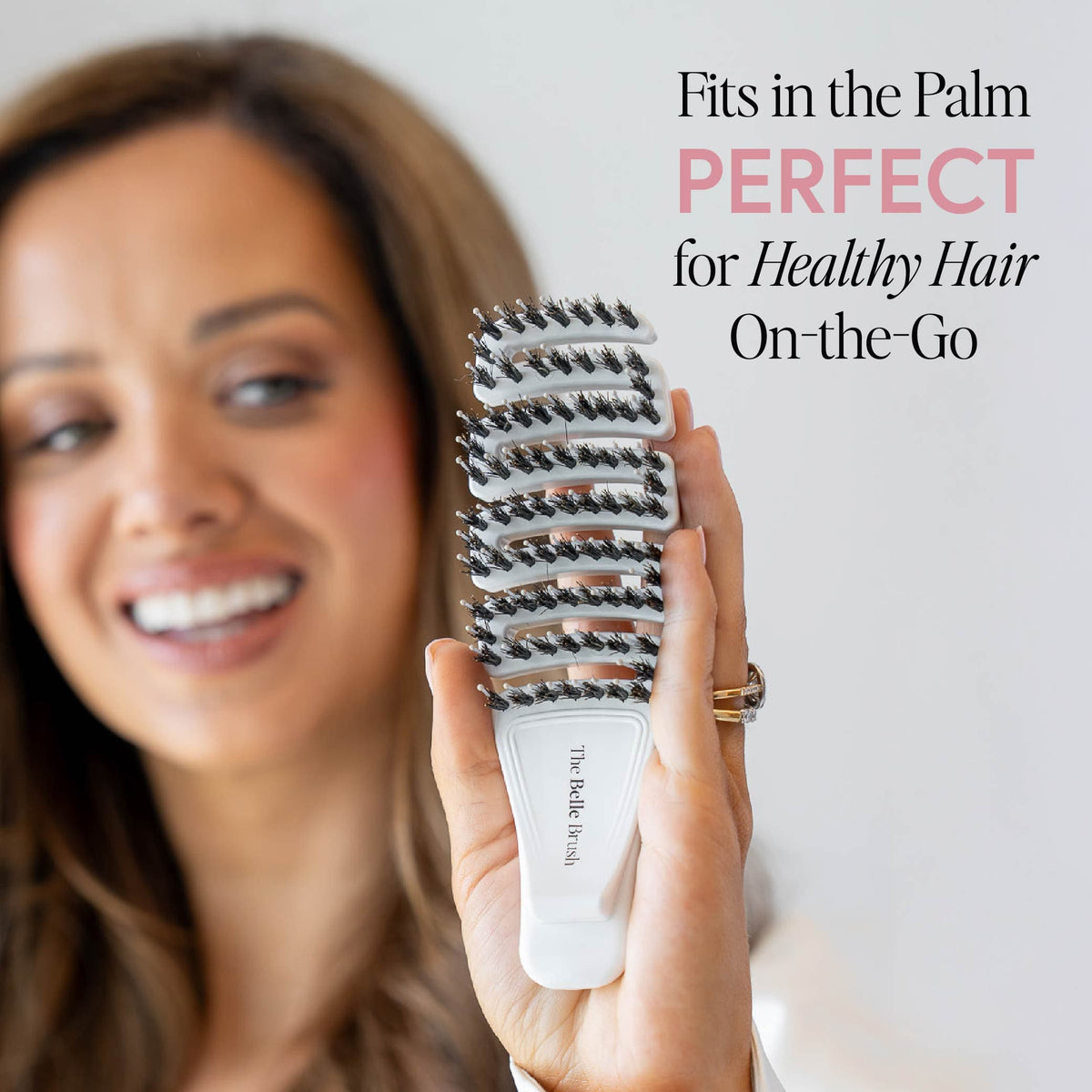 The Belle Brush Hairbrush The Belle Brush The Palm Brush