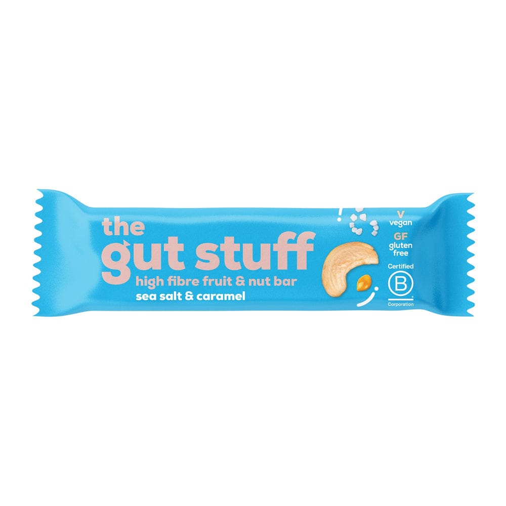 The Gut Stuff Fibre Bars The Gut Stuff High Fibre Bars - Sea Salt & Caramel 12 bar box