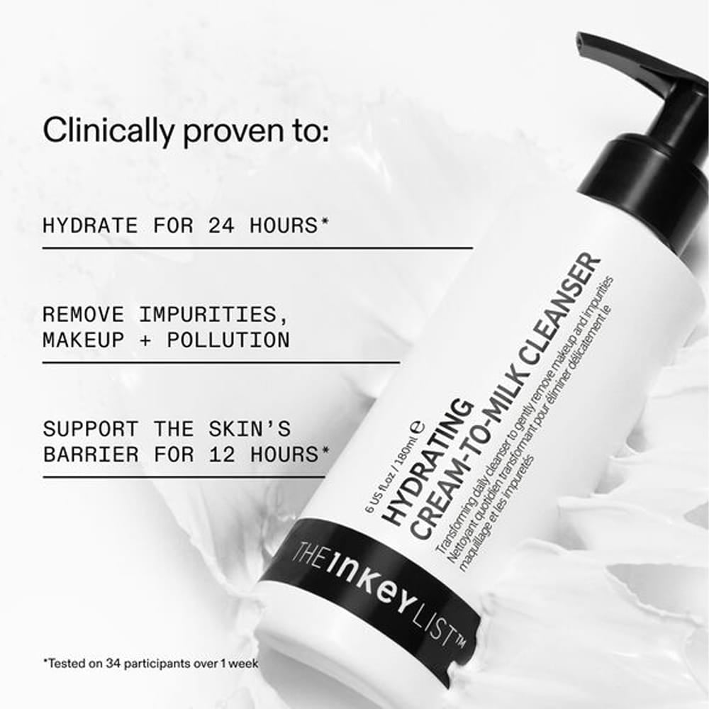 The Inkey List Cleanser The Inkey List Hydrating Milk-To-Cream Cleanser 180ml