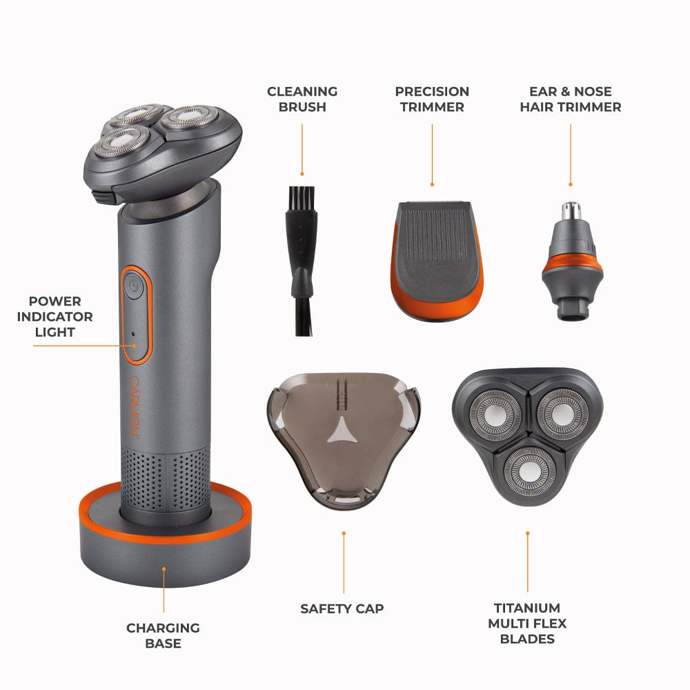 Carmen Grooming Set Titan 3 in 1 Shaver Set