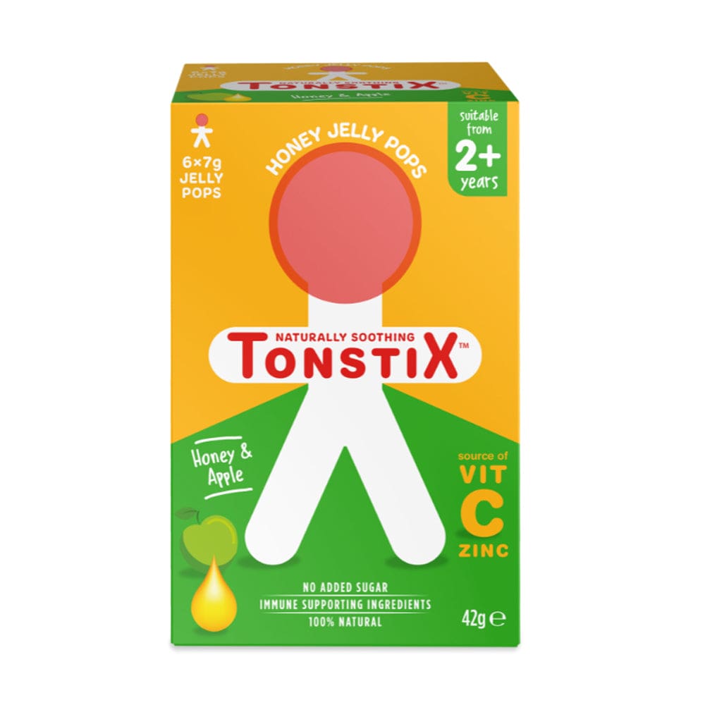 TonstiX Jelly Pops Honey & Apple TonstiX Naturally Soothing Honey Jelly Pops 6 Pack
