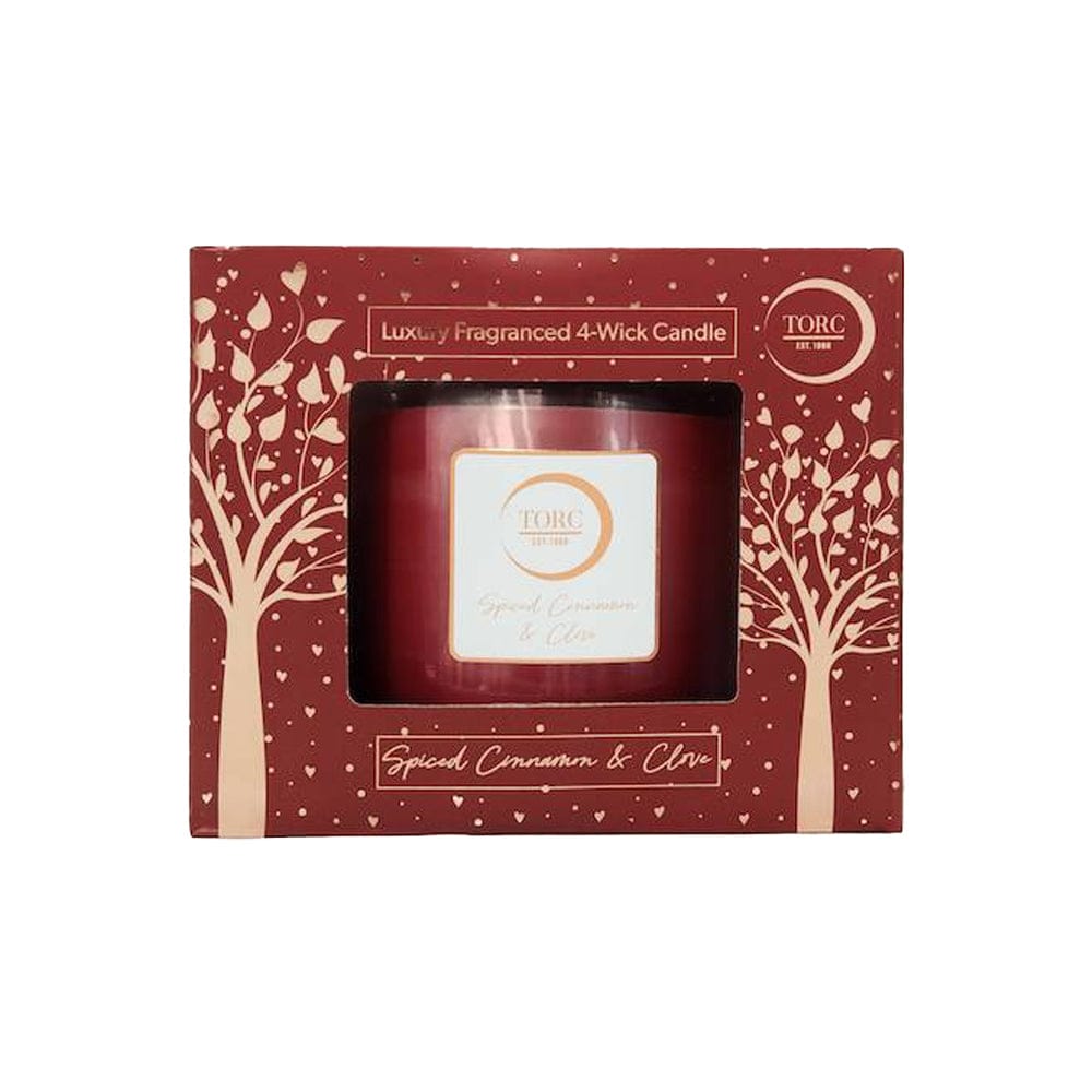Torc Candle Torc Luxury Spiced Cinnamon & Clove 4 Wick Christmas Candle