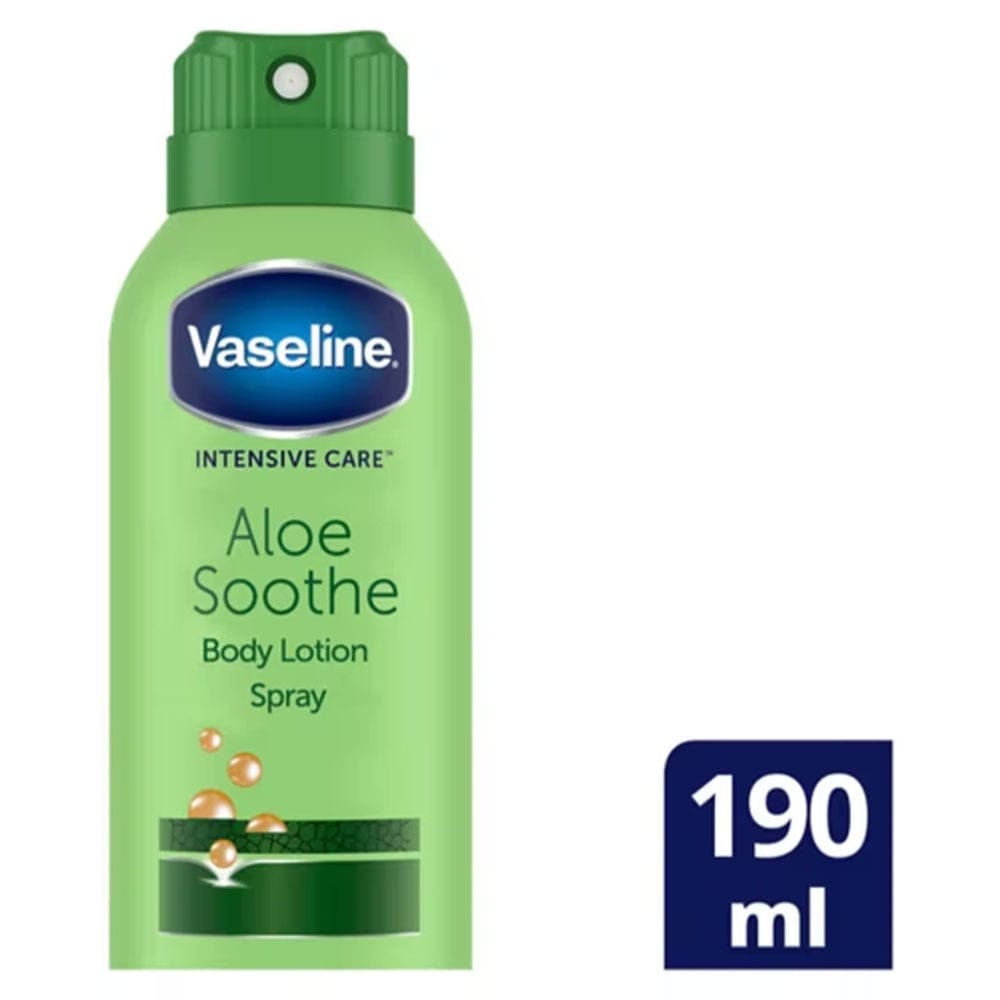 Vaseline Spray Moisturiser Vaseline Aloe Soothe Spray Moisturiser 190ml Meaghers Pharmacy
