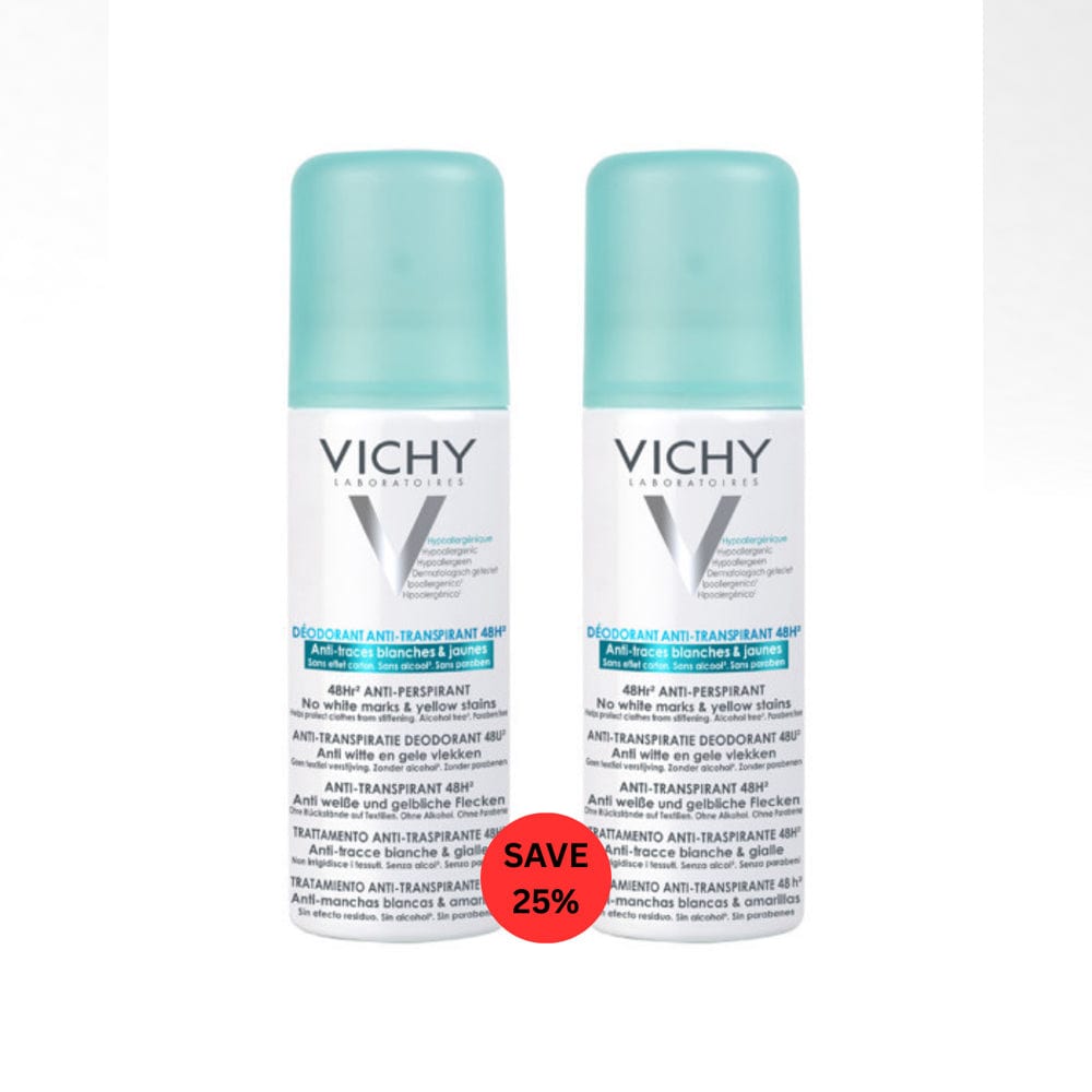 Vichy Deodorant Vichy 48hr No Marks Aerosol Anti-Perspirant Deodorant Bundle