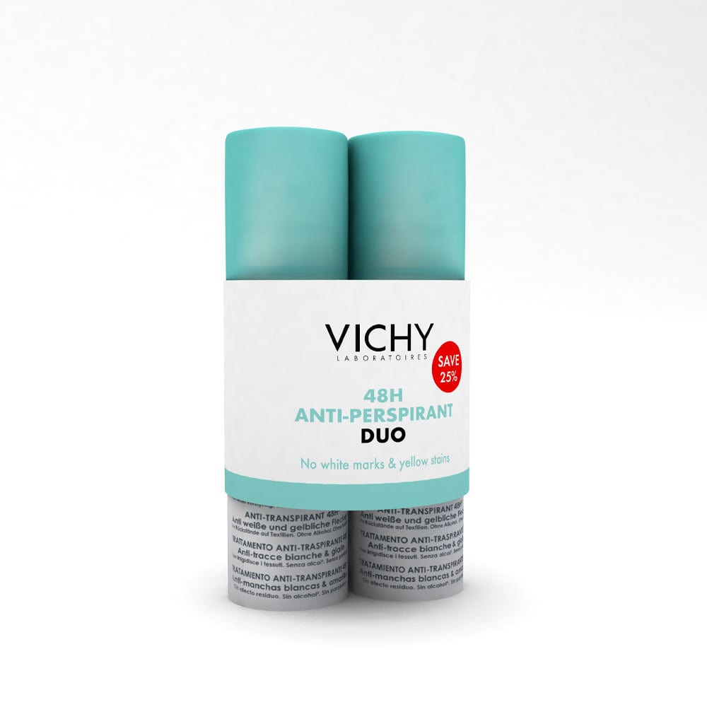 Vichy Deodorant Vichy 48hr No Marks Aerosol Anti-Perspirant Deodorant Bundle