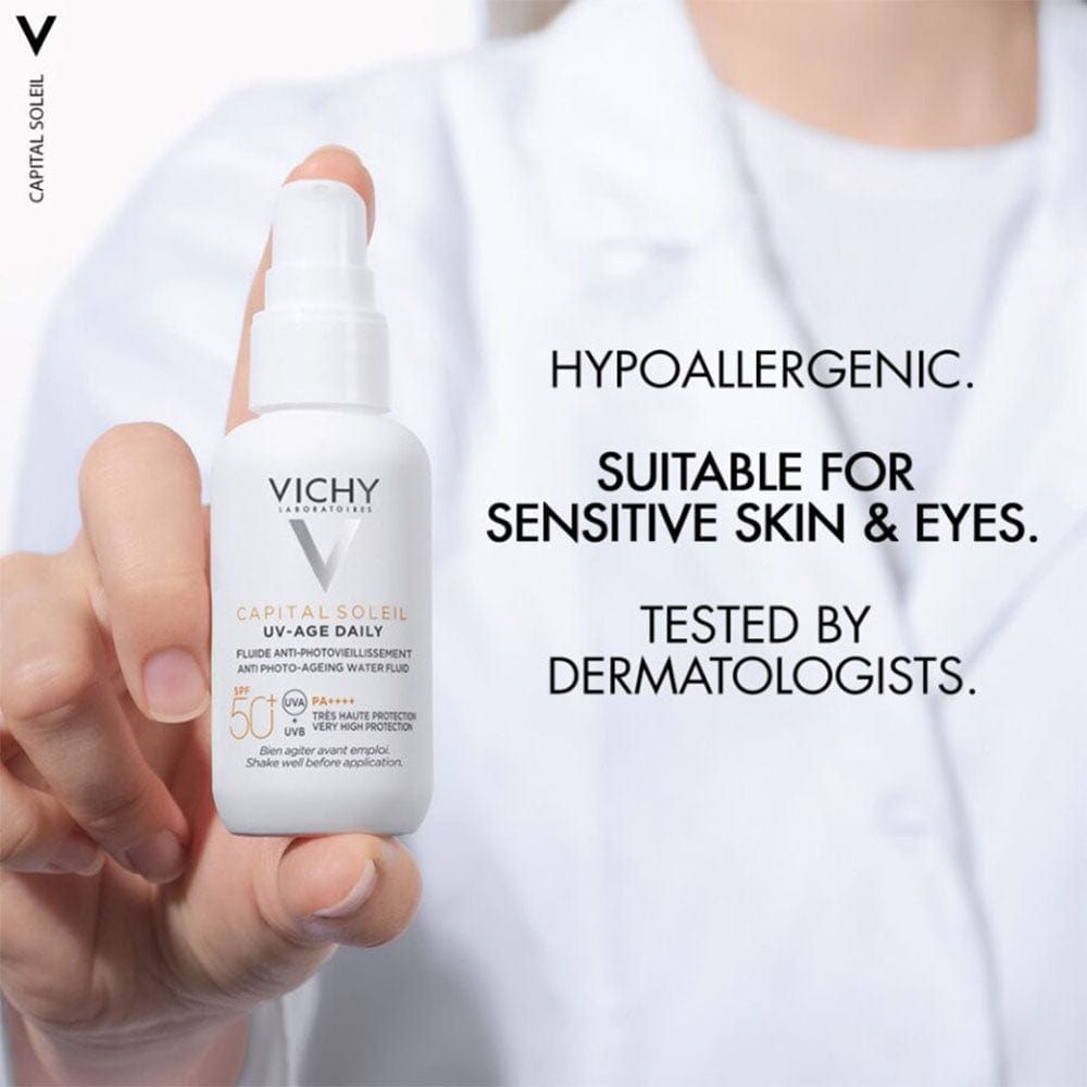 Vichy Moisturiser With Spf Vichy Capital Soleil UV Age Daily SPF50+ Facial Sunscreen