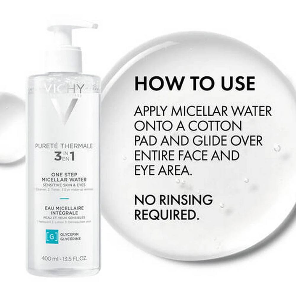 Vichy Cleanser Vichy Purete Thermale 3 in 1 One Step Micellar Water for Sensitive Skin