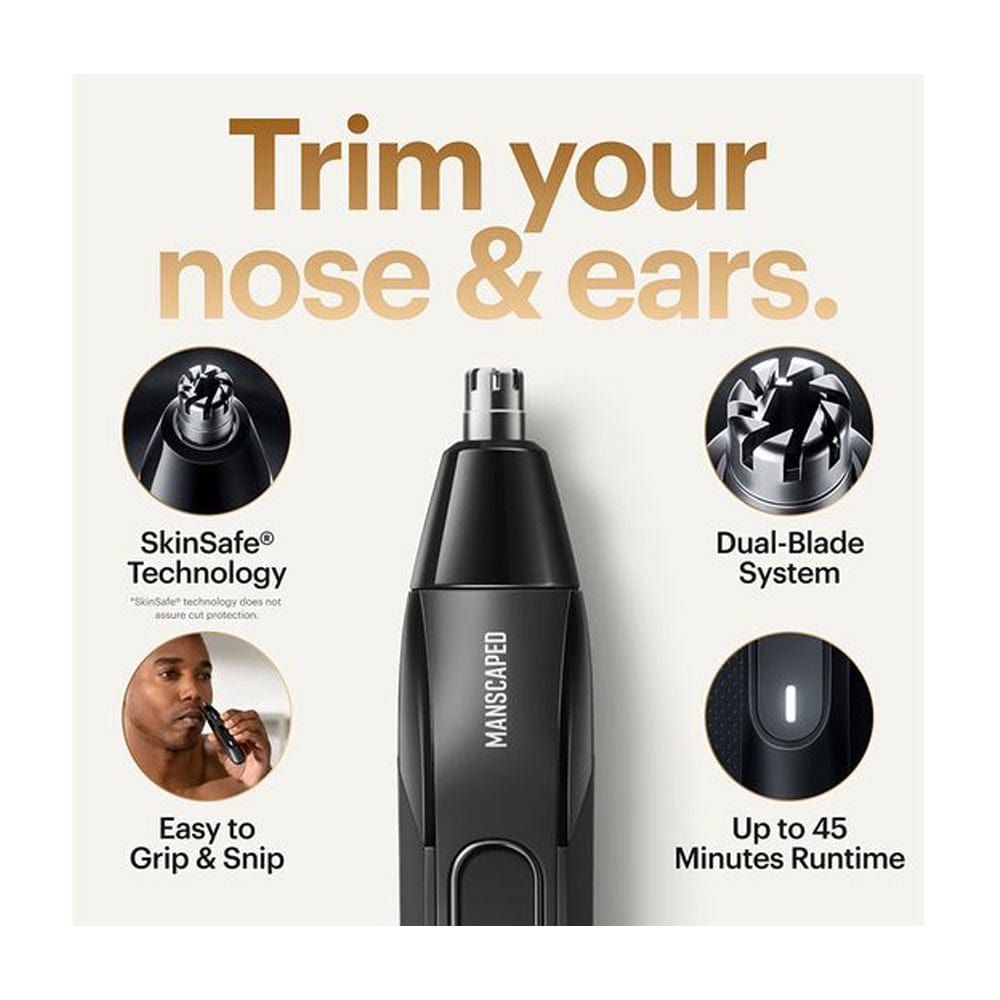 Manscaped Ear & Nose Trimmer Weed Whacker 2.0 Electric Nose & Ear Hair Trimmer